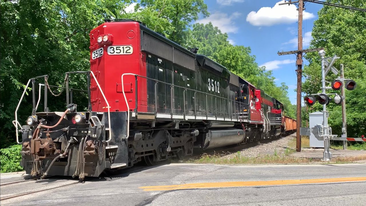 Have You Ever Heard A Train Working Up Hill Like This One?!   Epic Heavy Train & Abandoned RR X-ing