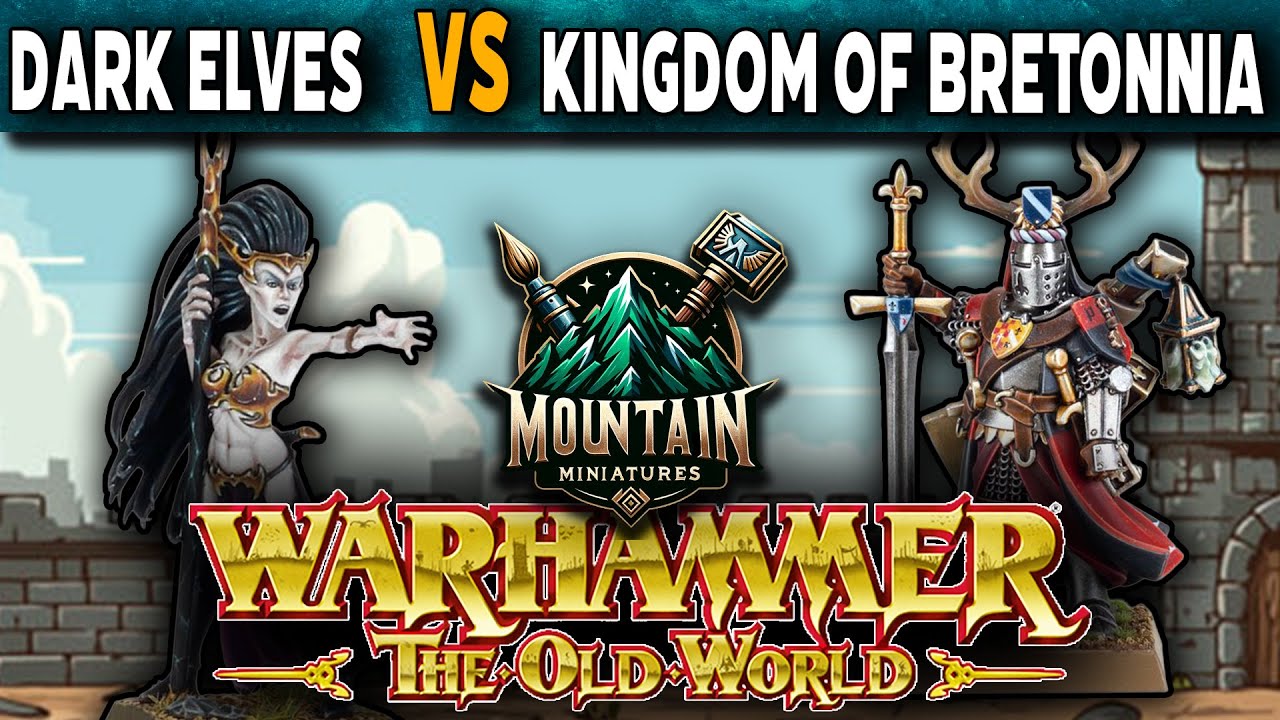 Dark Elves VS Kingdom of Bretonnia - Warhammer The Old World Battle Report