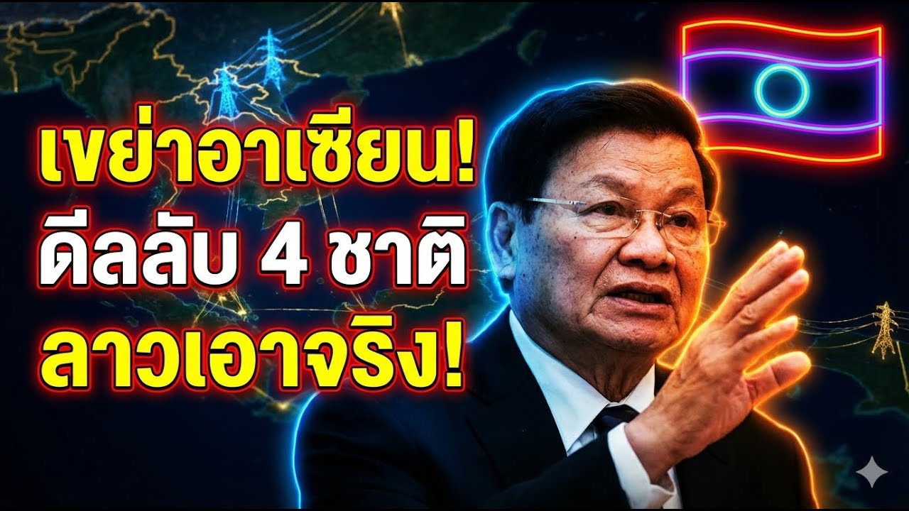 ด่วน! ลาวพลิกโฉมเศรษฐกิจ ดีลประวัติศาสตร์ขายไฟ 4 ชาติรวด (LTMS-PIP 2.0)