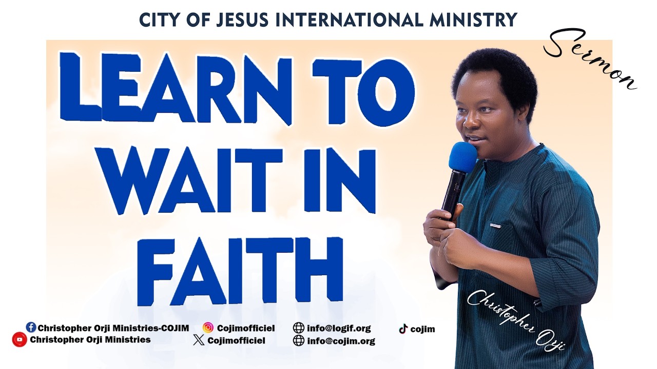 Sermon 🔴 Learn To Wait In Faith. #cojim #logif