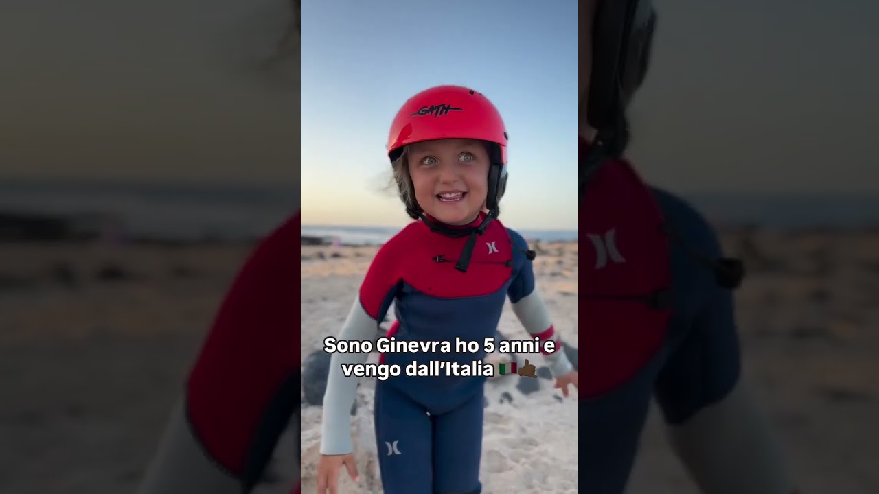 Ginevra cade mentre fa Surf! 