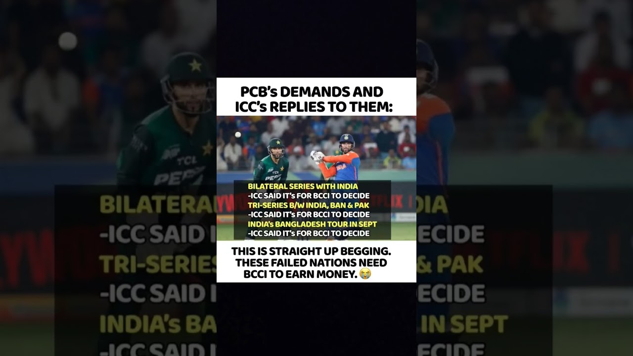 PCB&rsquo;s Demands vs ICC&rsquo;s Reality: Why BCCI Holds All the Power#halo