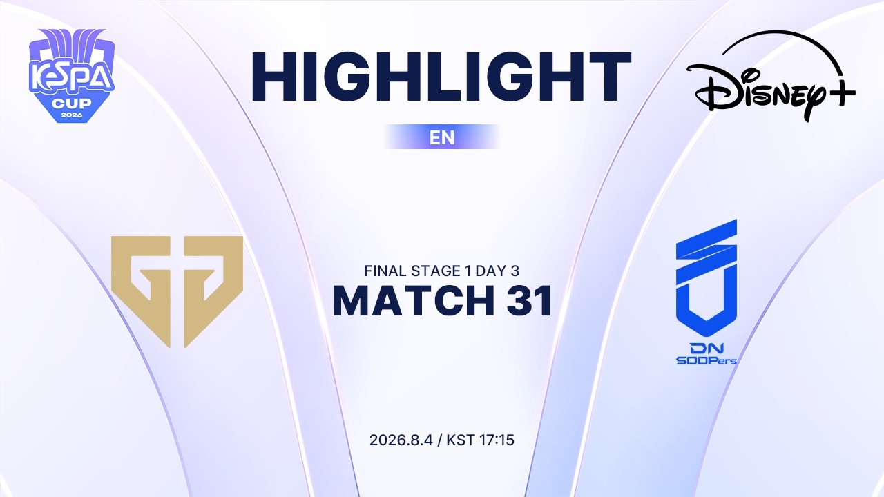GEN vs DNS HIGHLIGHT | MATCH 31 | 2026 LoL KeSPA CUP