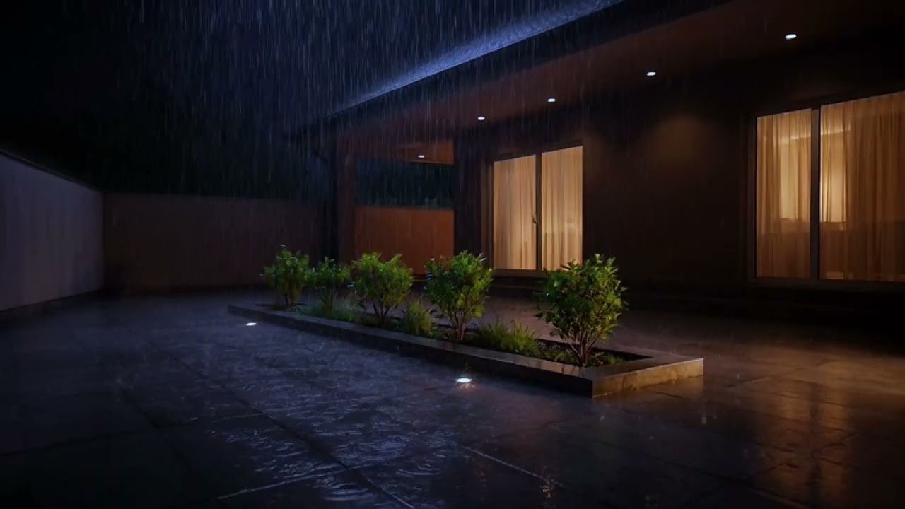 Sleep Faster with Rain Sounds 🌧️ 20 Minutes Relaxing Night Rain