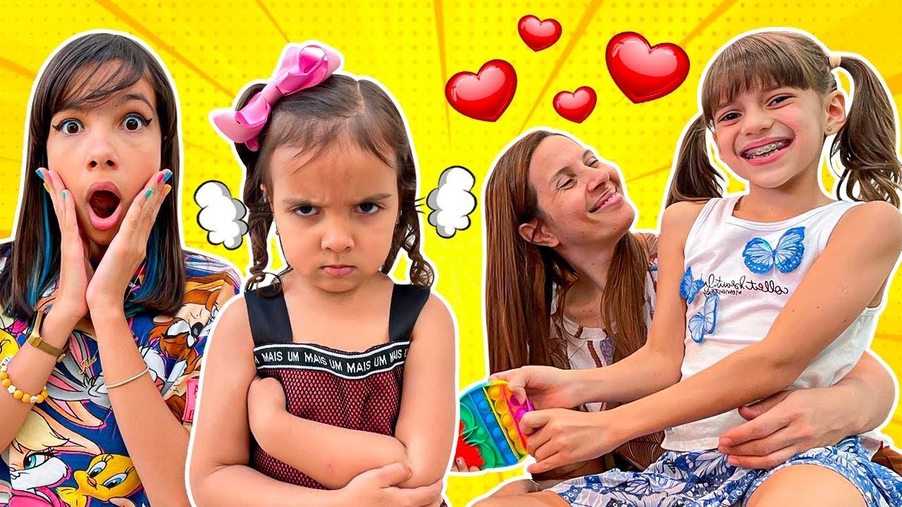 Julinha e Manu em uma história engraçada de uma nova irmã (FT Jessica Sousa)