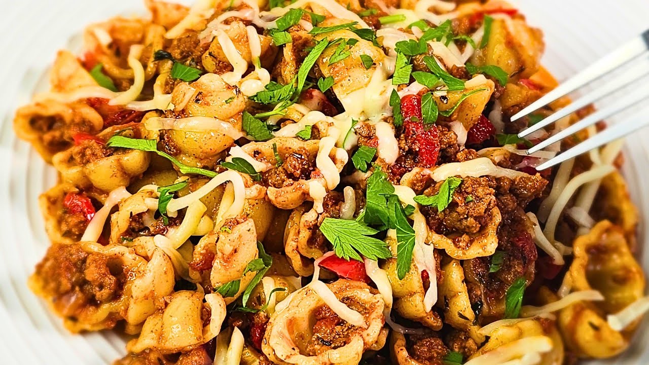 Паста с мясом, которая вкуснее, чем в ресторанах.