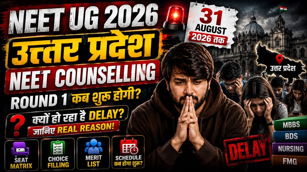 UP NEET Counselling 2026 Round 1 कब शुरू होगी? | DGME UP Latest Update Delay का असली Reason Schedule