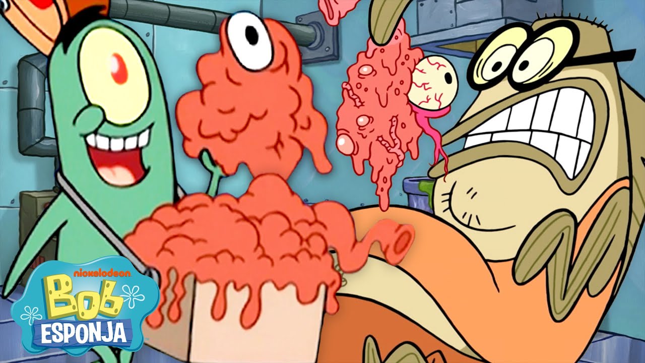 Bob Esponja | Espera, Deixa o Plankton Cozinhar 🔥 | Bob Esponja em Português
