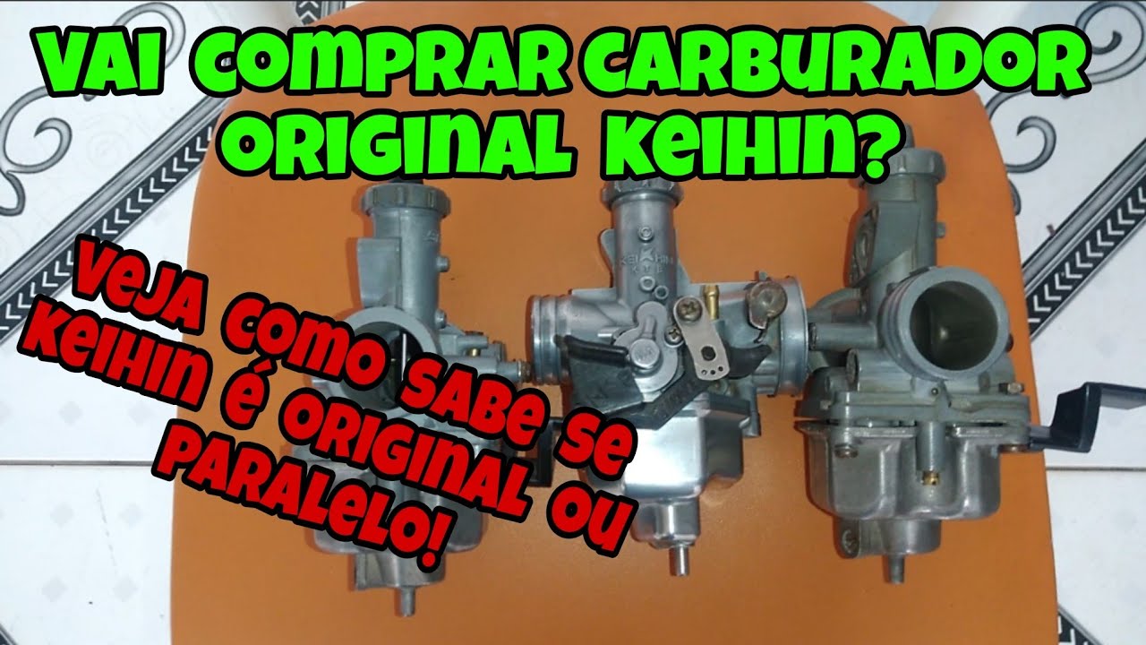 Como Indentificar o Carburador keihin Original do Keihin Paralelo!