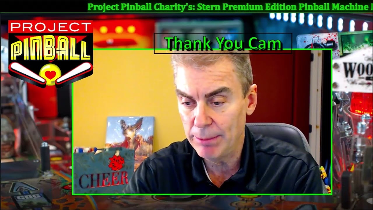 Project Pinball Charity's December 7, 2025-  Stern Premium Edition Pinball Machine Raffle Drawing