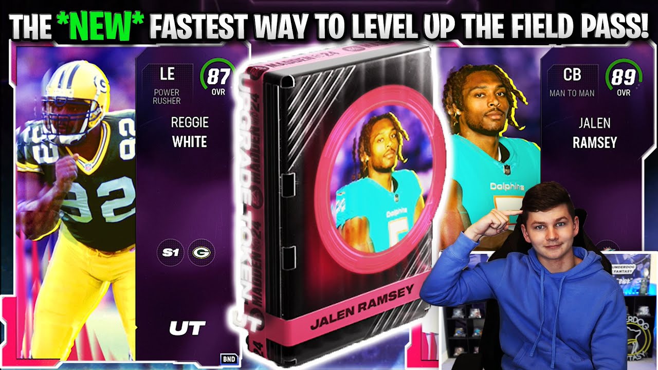 THE *NEW* FASTEST WAY TO LEVEL UP THE FIELD PASS IN MADDEN 24!