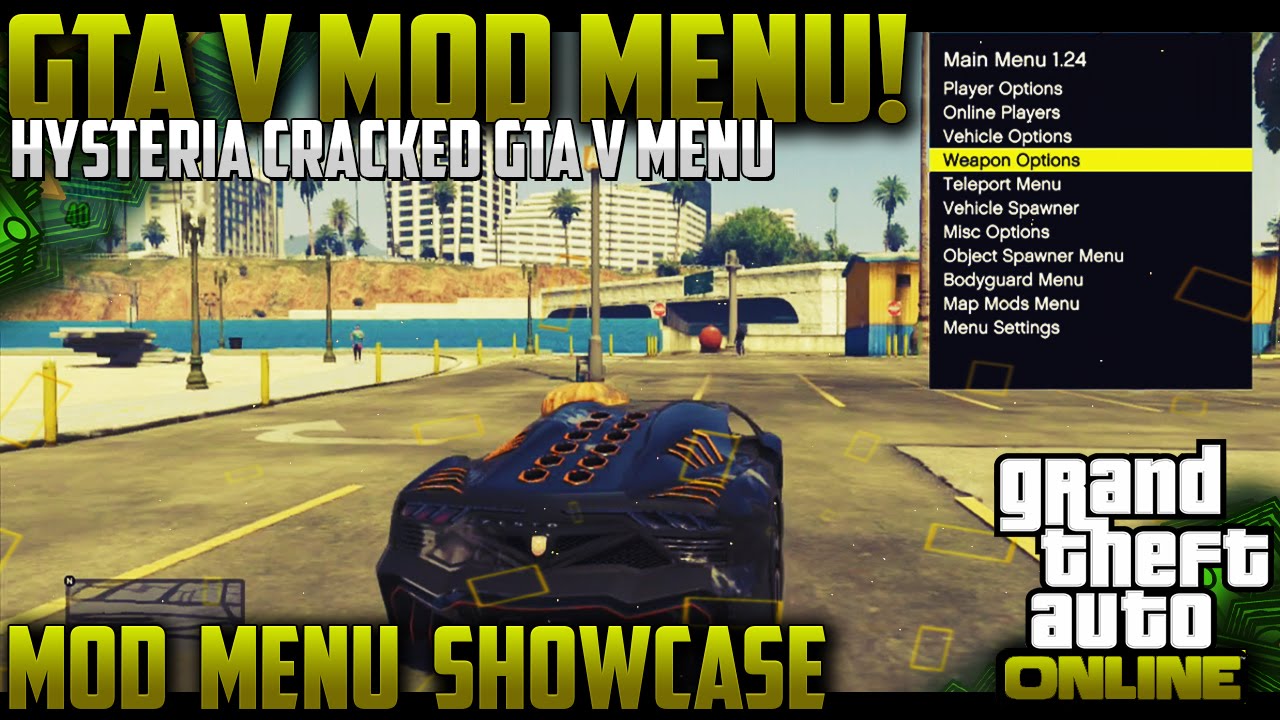 GTA 5 Online - Hysteria Mod Menu 1.24 (Cracked Version) + Download