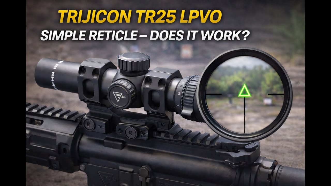 Trijicon TR25 LPVO Triangle Post Review | Simple Reticle, Real-World Performance