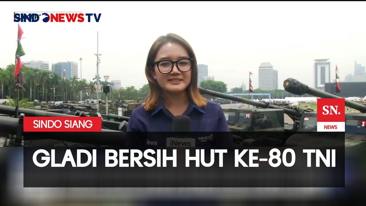 Suasana Gladi Bersih HUT ke-80 TNI di Monas, Jakarta | Sindo Siang | 03/10