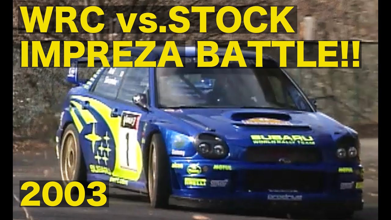 《ENG-Sub》インプレッサ 2003WRCマシン対ノーマル 峠バトル!!【Best MOTORing】