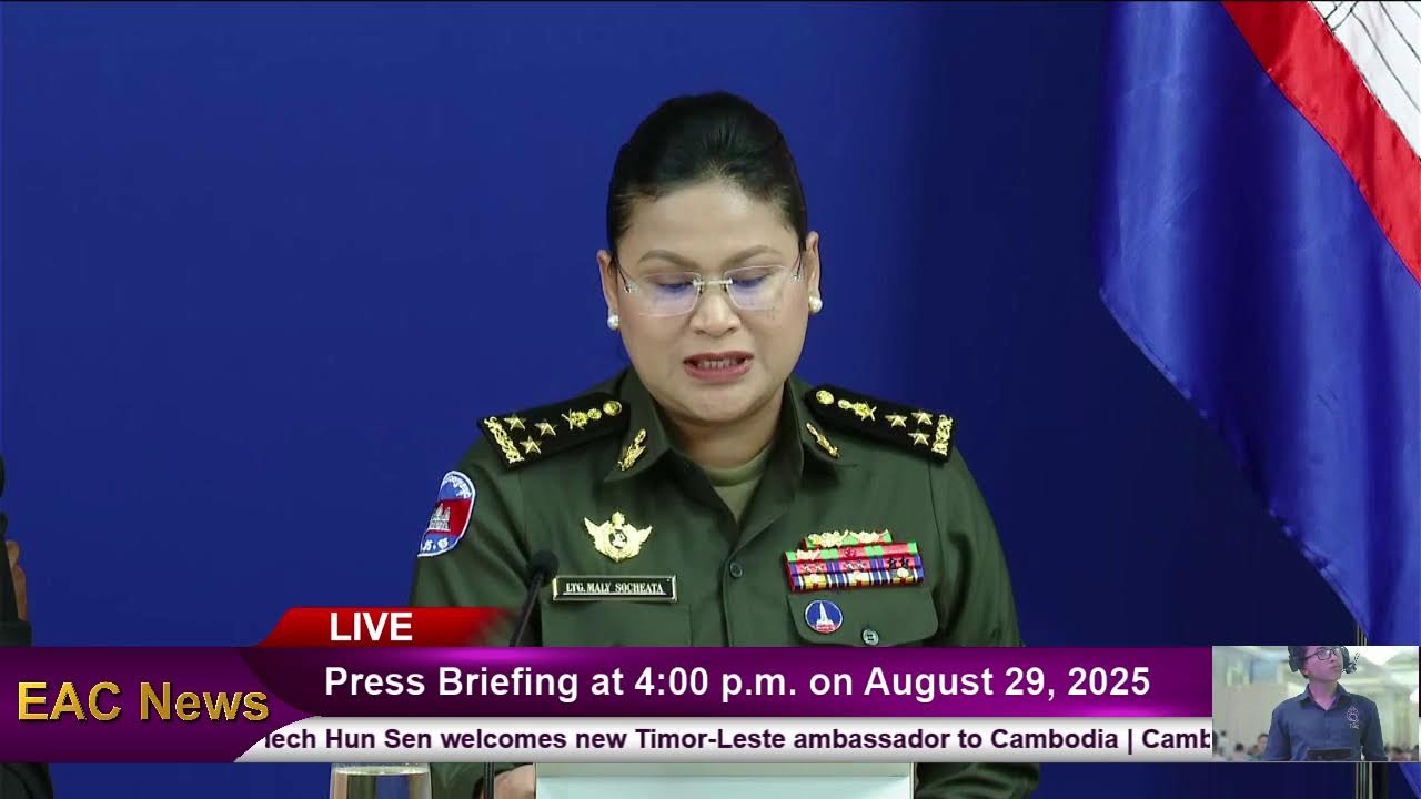 Watch EAC News Live:  Press Briefing at 4:00 p.m. on August 29, 2025
