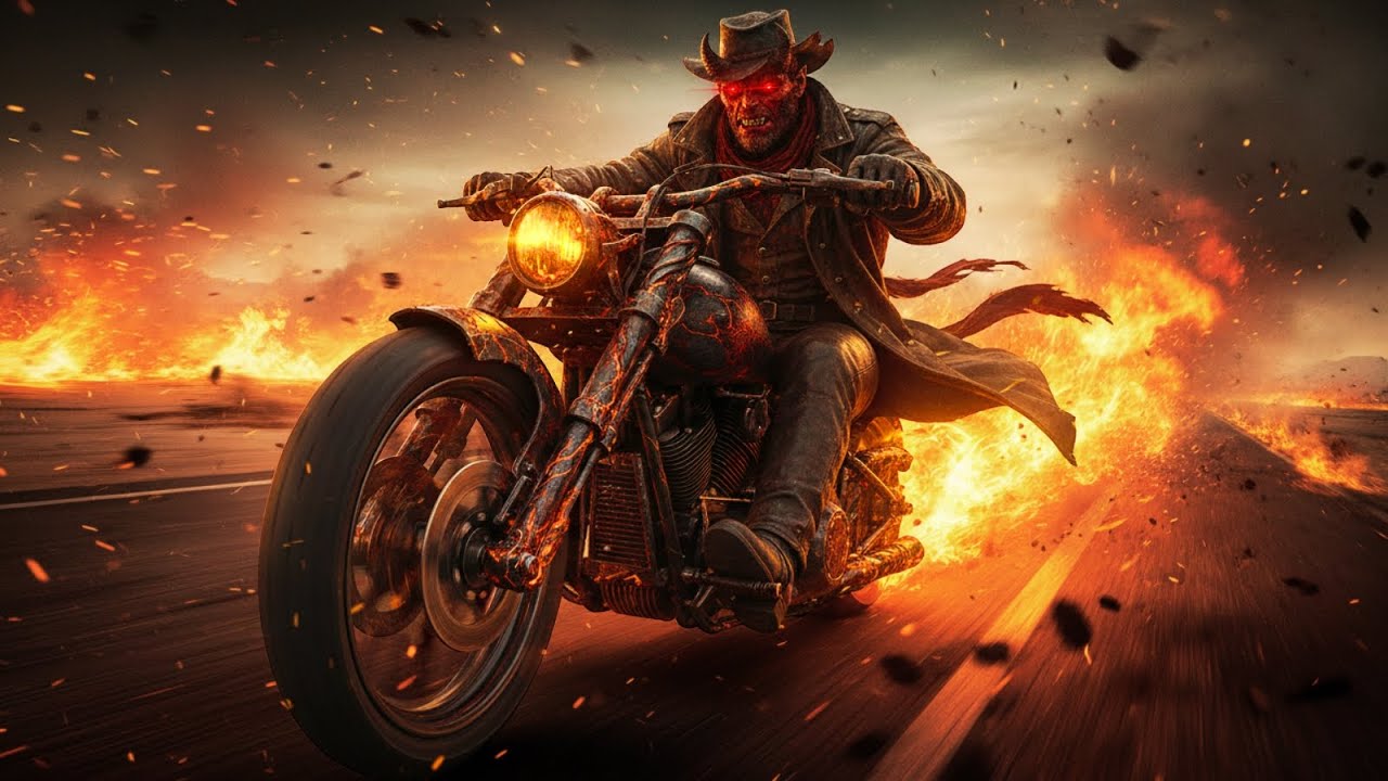 HELLBOUND OUTLAW - (Dark Country Anthem) 4K