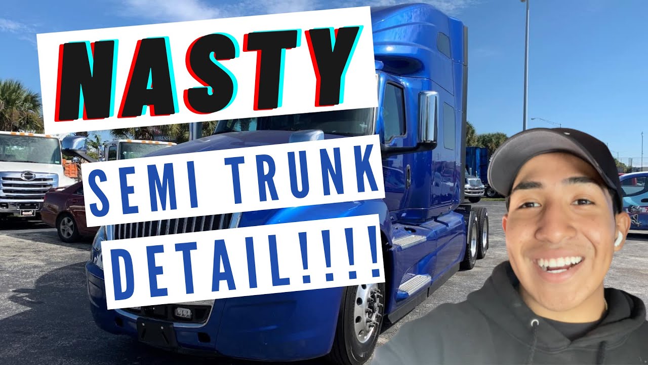 NASTY Semi Truck DETAIL!! | FULL COMPLETE Interior | Start to Finish