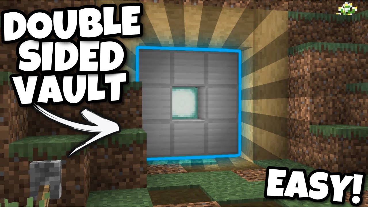 EASY 3x3 Vault Door In Minecraft Bedrock 1.18!!! (Windows 10, PS5, PS4, Xbox, MCPE, Switch)