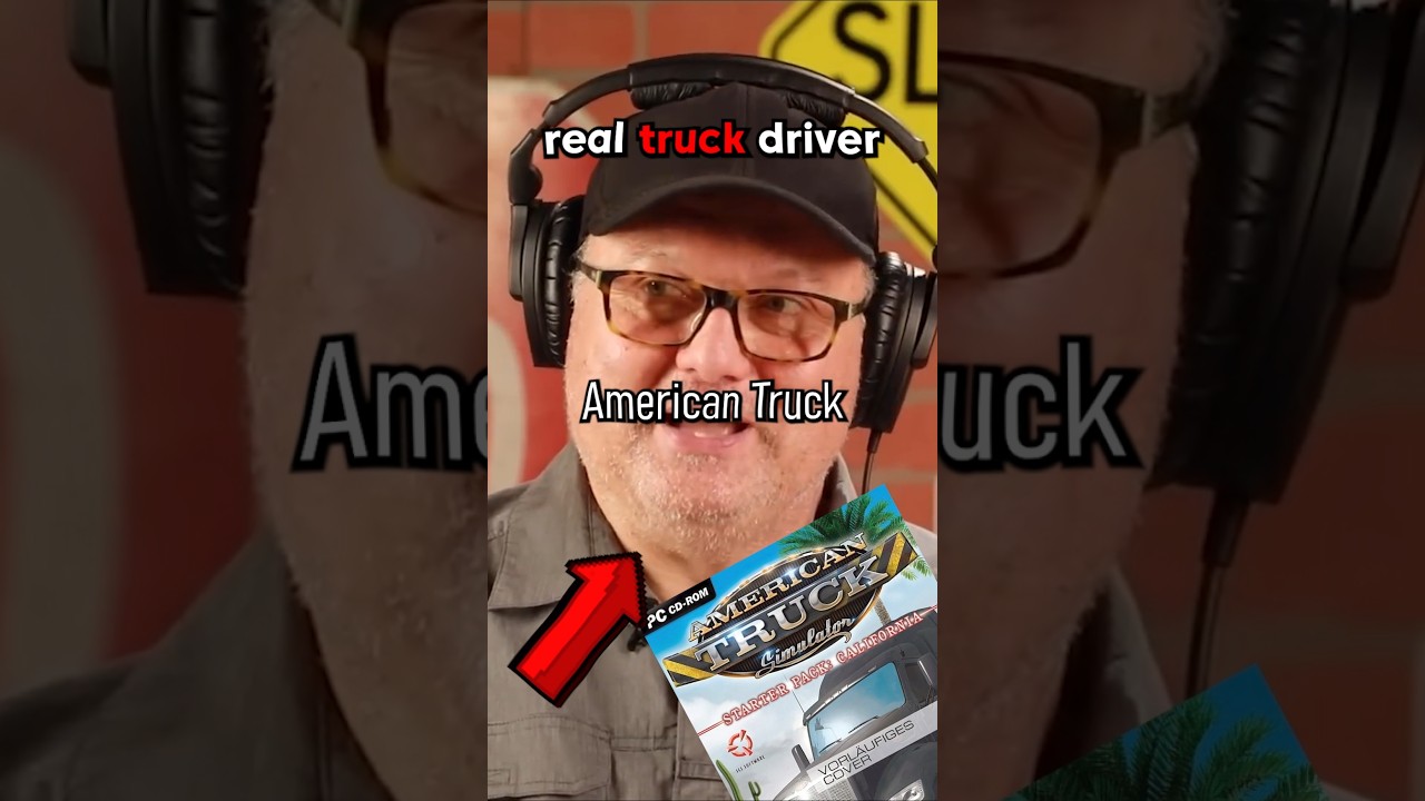 They put a real truck driver in American Truck Simulator. #americantrucksimulator