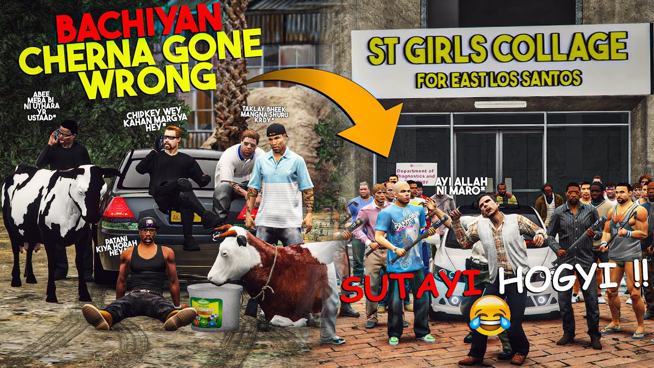 SHARAFAT CAUGHT RED HANDED AT THE GIRLS COLLAGE | MANDI SERIES | MEGA EPISODE | GTA 5 PAKISTAN