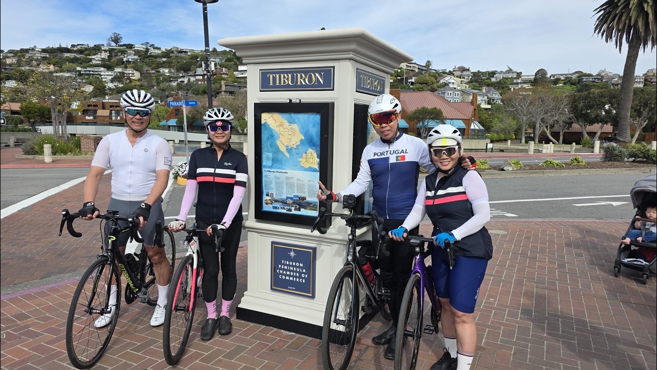 Golden Gate Bridge-Hawk Hill-Sausalito-Tiburon Paradise Loop