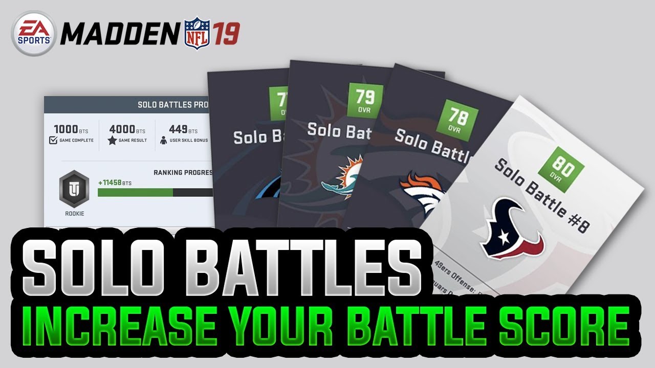 How to get the HIGHEST Battle Score in Madden 19 SOLO BATTLES | Exclusive Early Footage