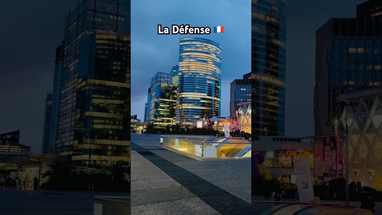 Paris beyond the romance&mdash;La D&eacute;fense shines at night ✨