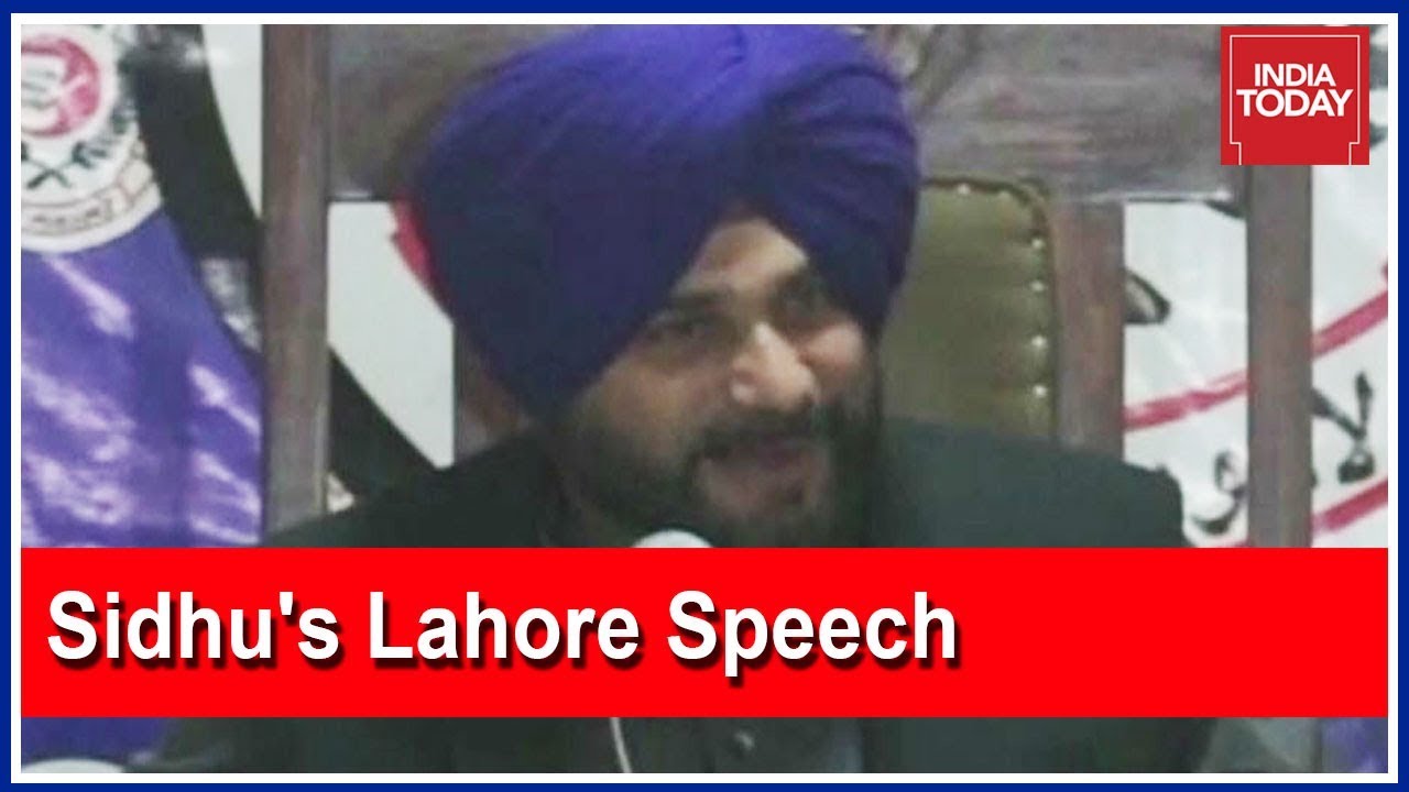 Watch: Navjot Sidhu's Lahore Speech Ahead Of Pakistan's Kartarpur Corridor Event