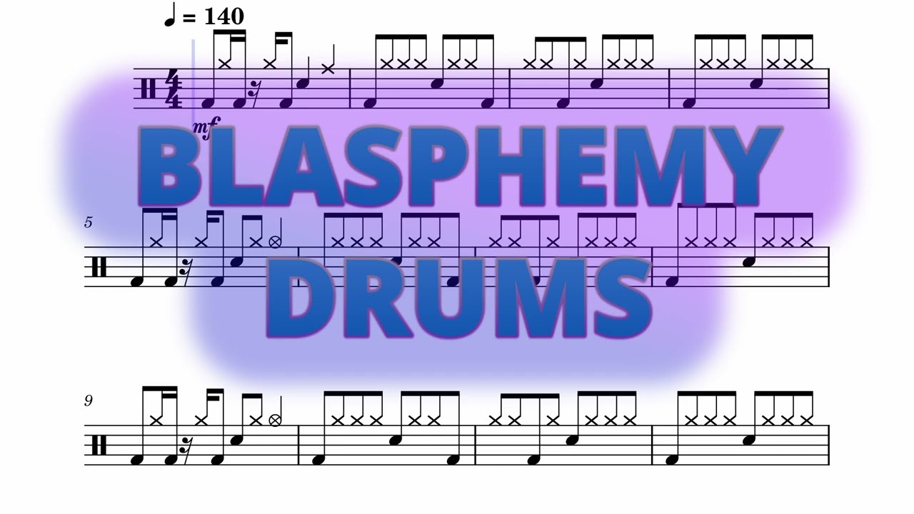 Blasphemy - Tyler Joseph - Drums Sheet Music