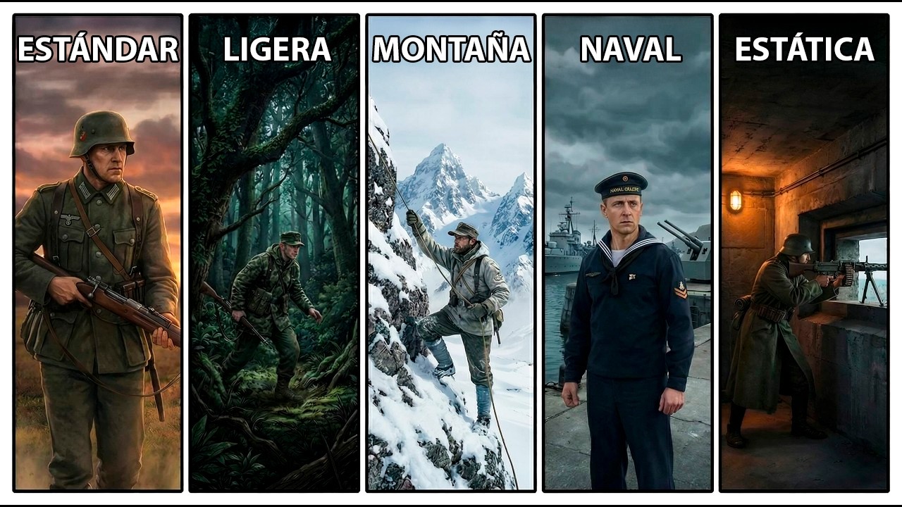 Todos Los Tipos De INFANTERÍA Alemana En La Segunda Guerra Mundial EXPLICADOS