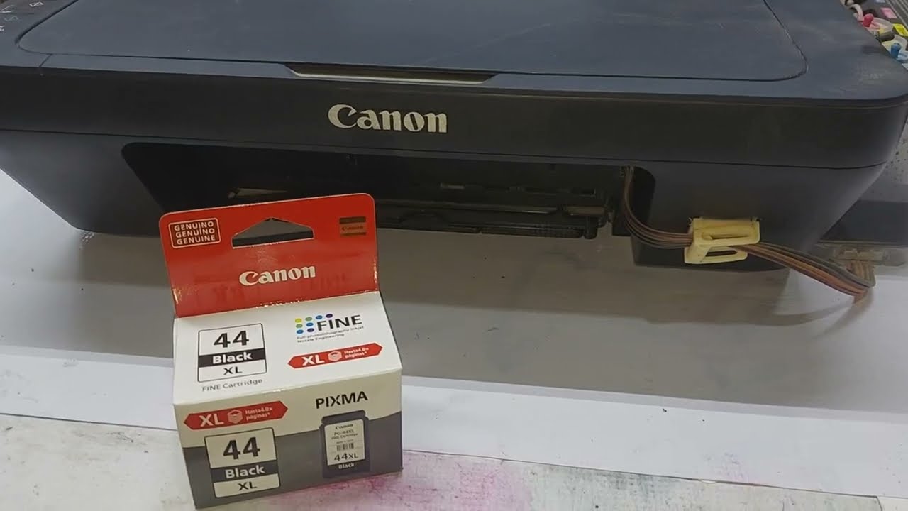 CAMBIO DE CARTUCHOS CANON IMPRESORA CANON E402 / Cambio de Cartucho a Impresora con Sistema Continuo