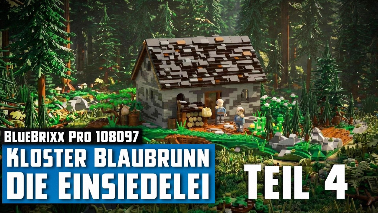 BlueBrixx Pro 108097 - Kloster Blaubrunn: Die Einsiedelei (2025) | Aufbau - Live-Bauen #4
