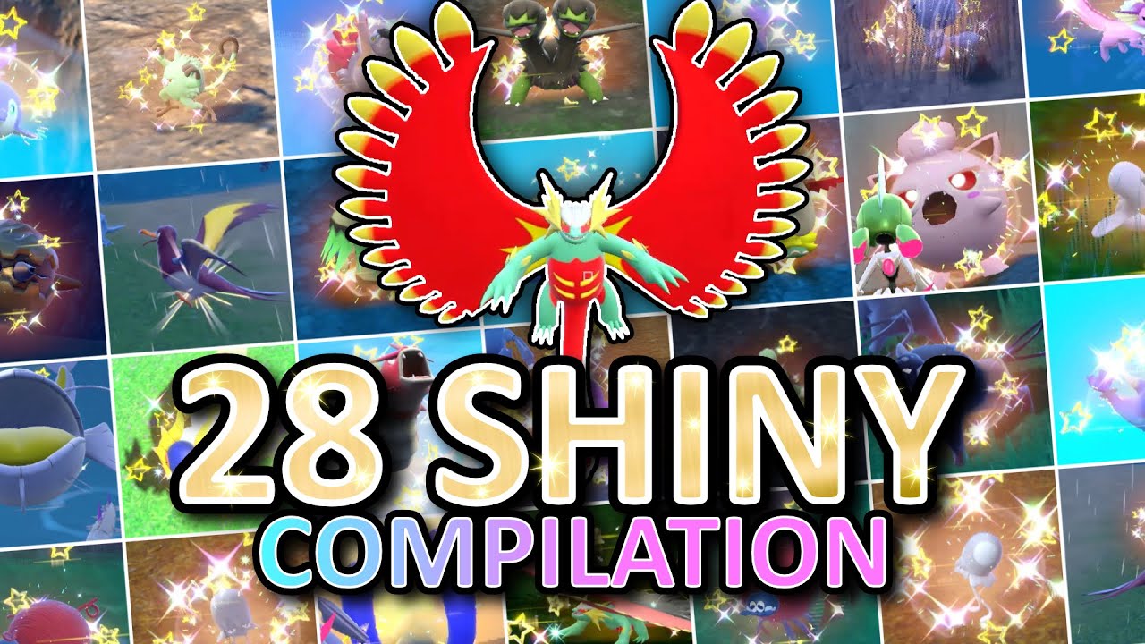 28 SHINY sur POKÉMON ÉCARLATE & VIOLET ! - Compilation de Janvier