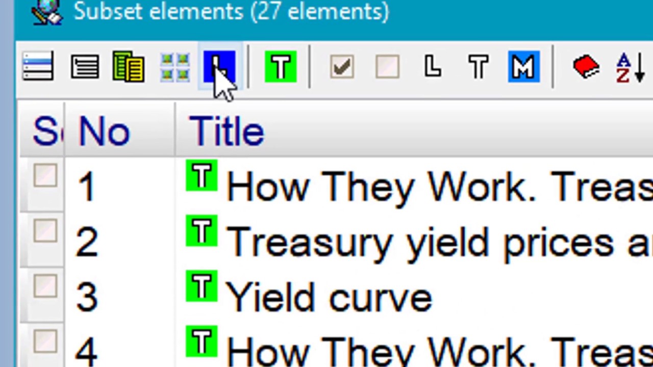 Struggling with incremental reading: Treasury Yields
