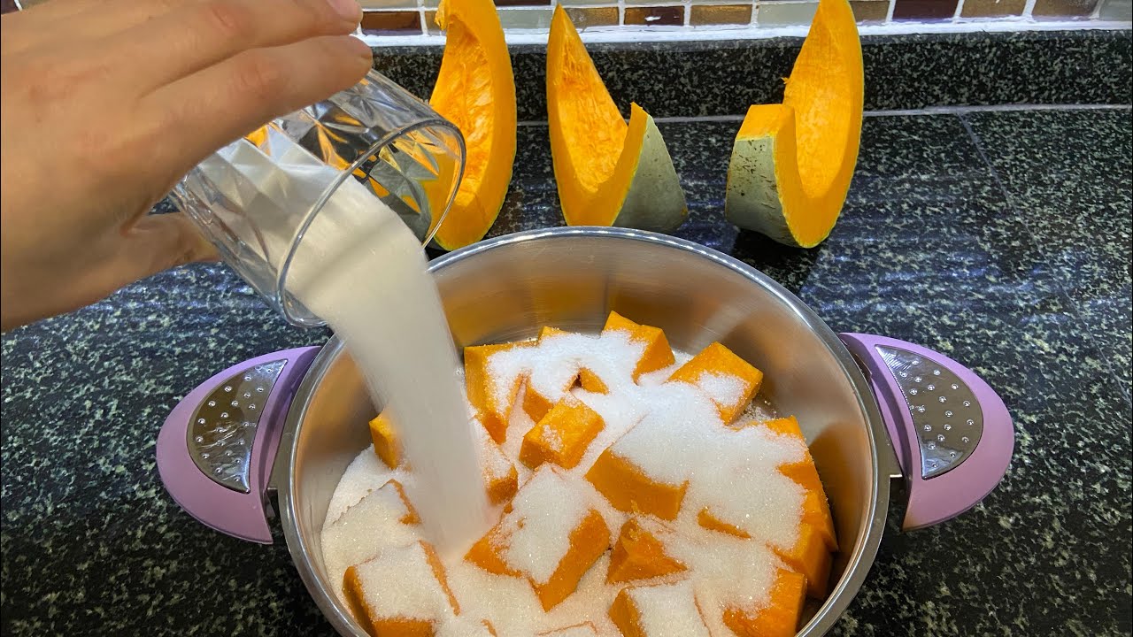 kabak reçeli / bal kabağı reçeli nasıl yapılır / bal kabağı tatlısı / basit tatlılar