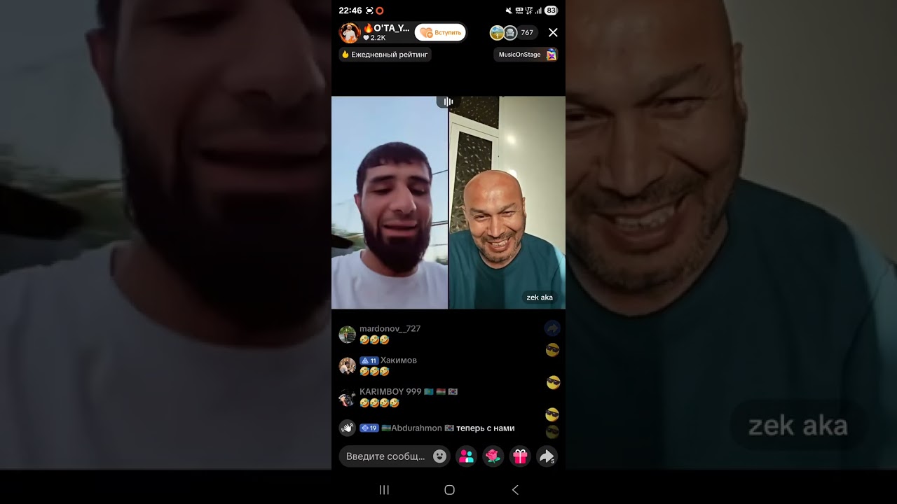O'tayomon Zekka sher urmoqchi. #tiktok #rek #youtube #live #video 
