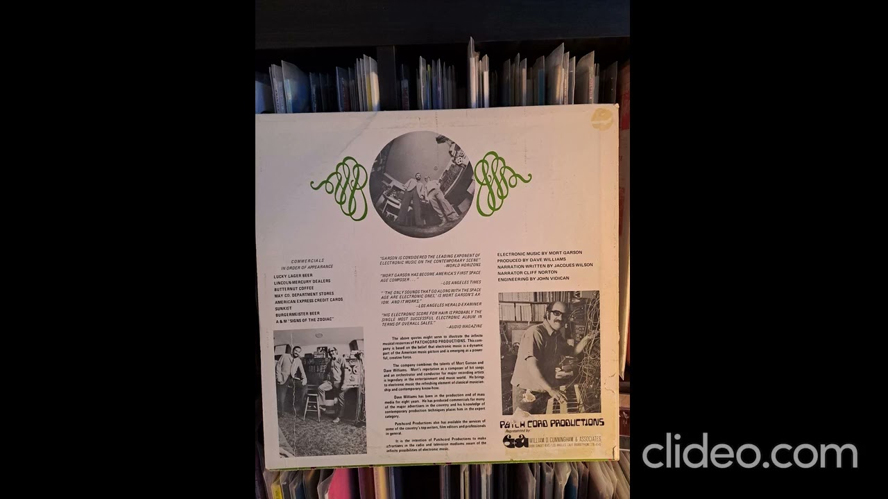 mort garson the connection one sided promo lp patchcord productions 1968