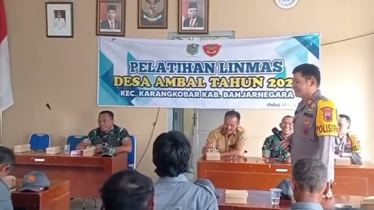 Pelatihan Linmas Desa Ambal