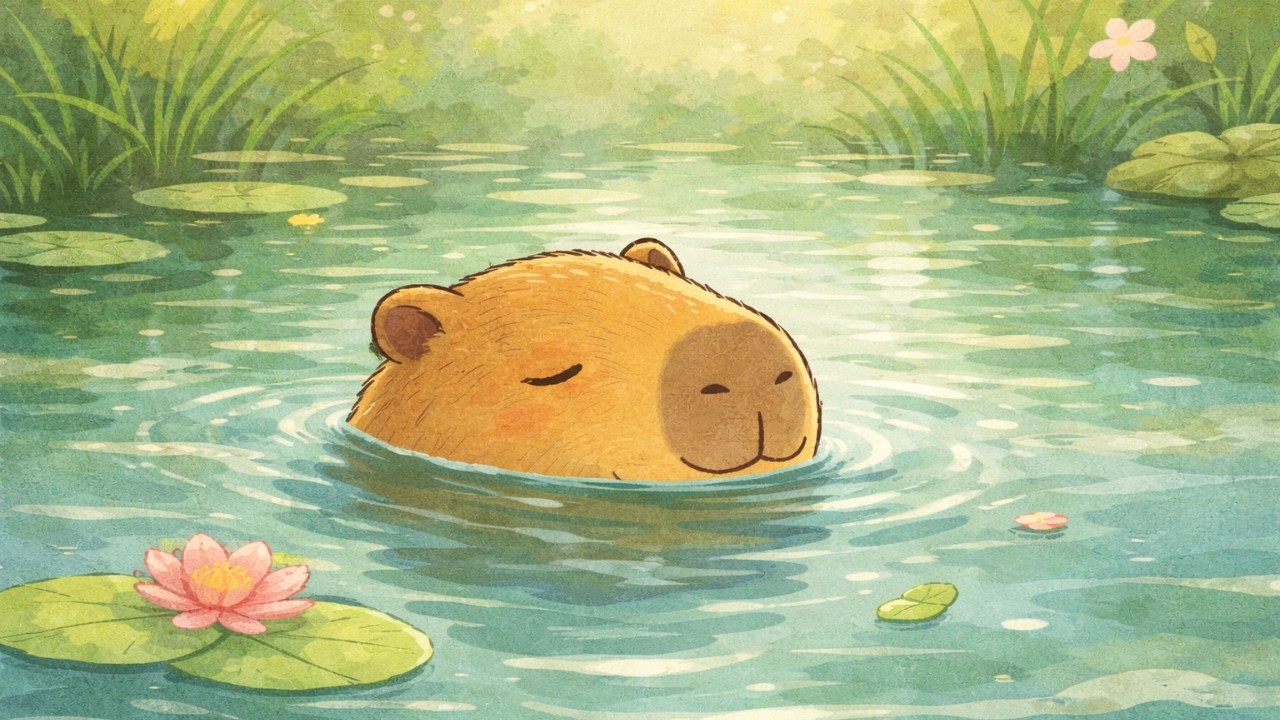 Capybara Spring Morning ☀️ Lo-fi for Study & Relax (Garden Ambience)