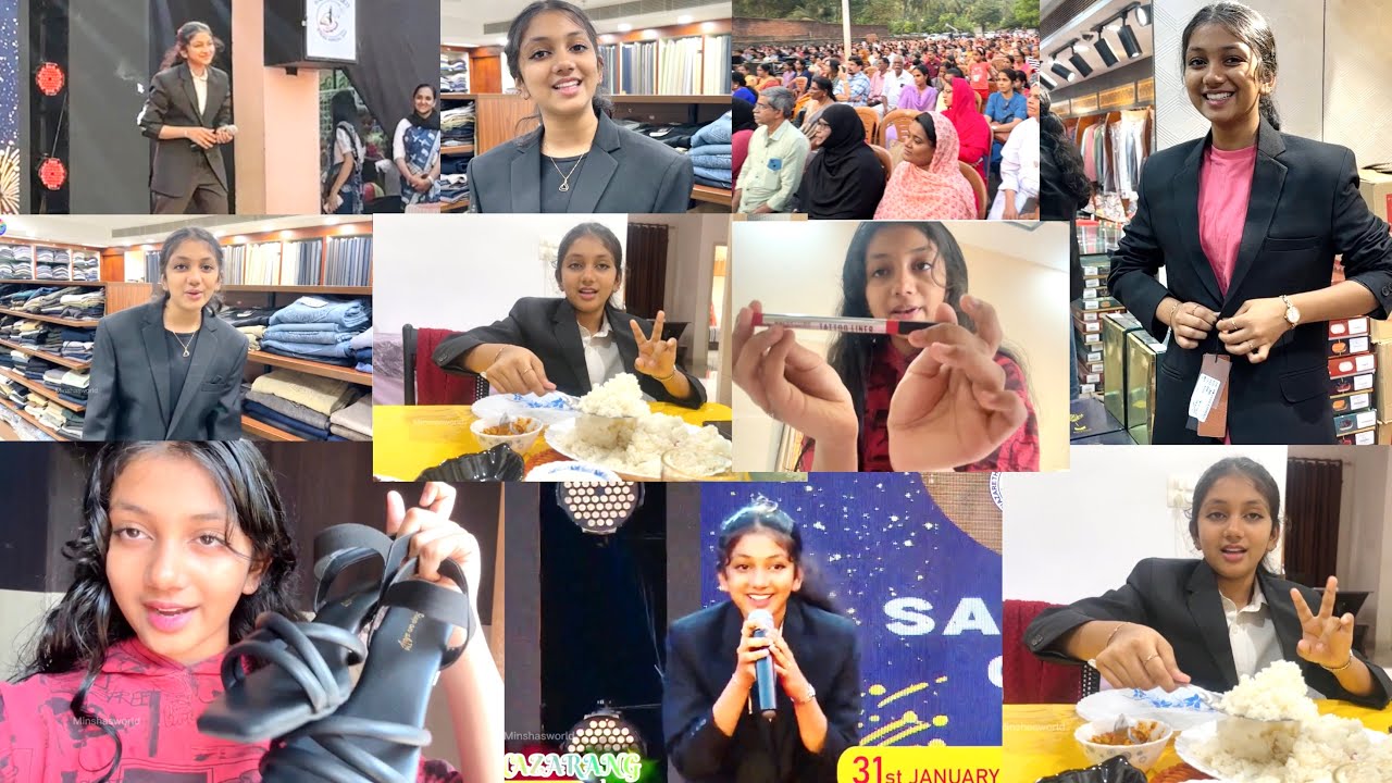 #Minsha #Anchor Annual day celebration 🎉 🥳 | Adhyamayitt anchoring 🎤🎤 Minsha celebration 🥳🥳