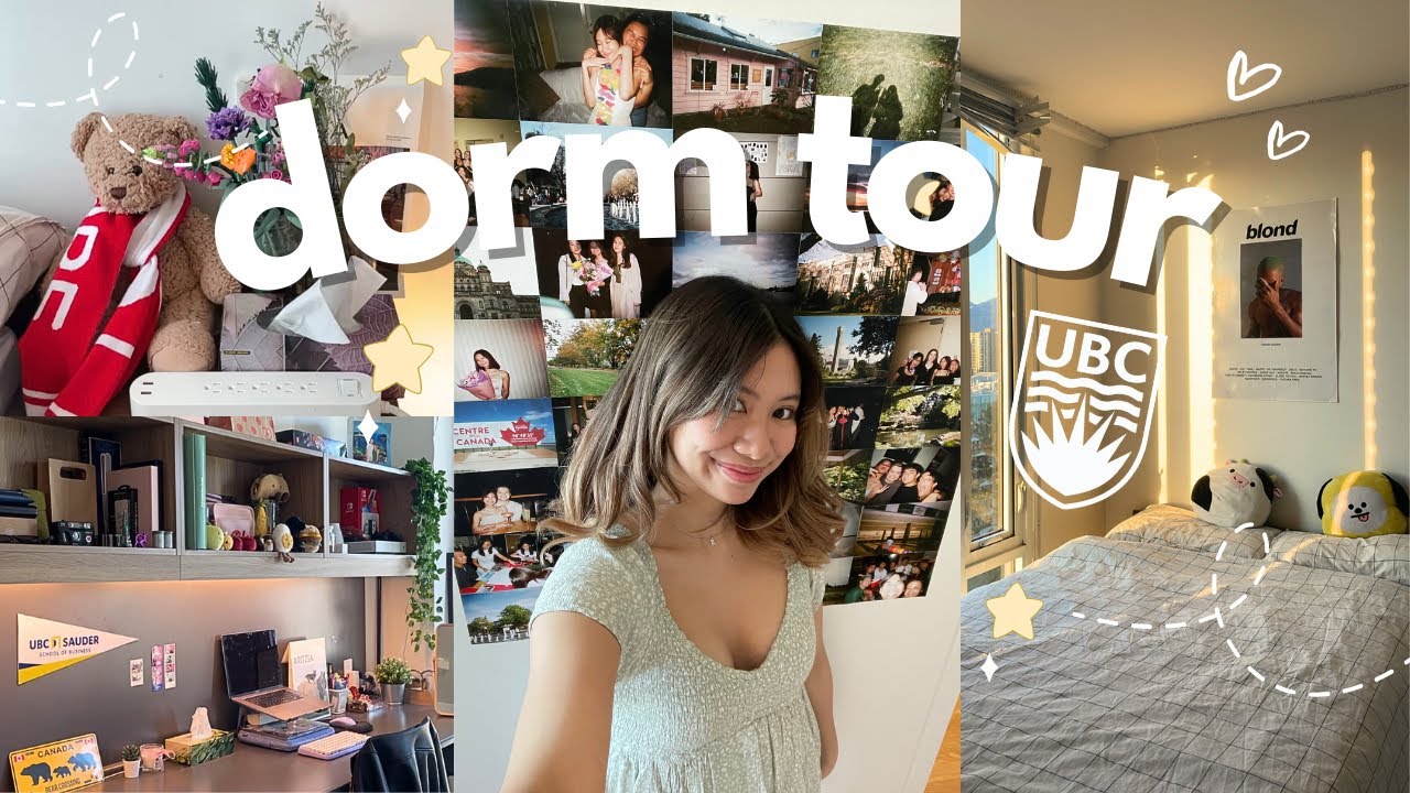 UBC Dorm Room Tour 24'  🛏️ 🏔️ | Ponderosa Commons Studio