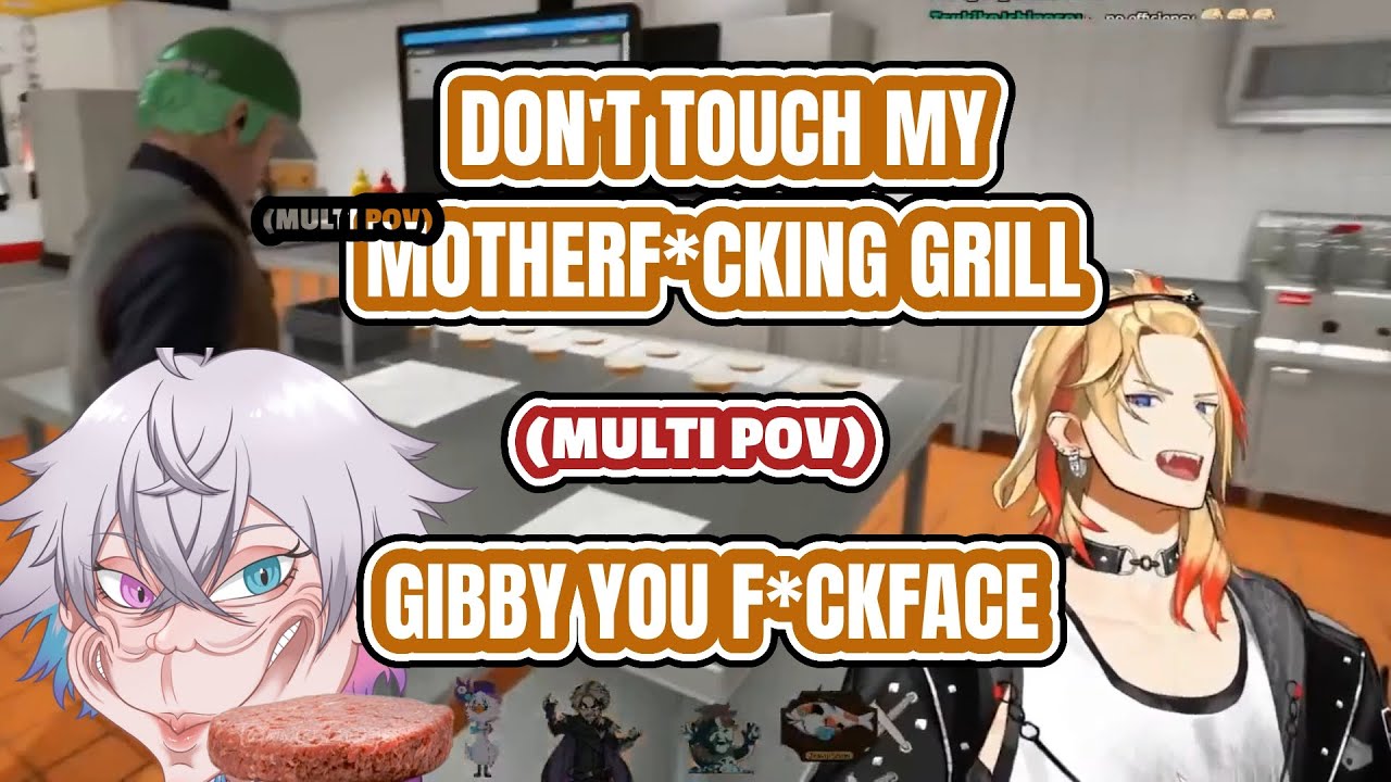 Multi POV - Bettel, Gibby and Ruze Sabotage Axel's Burger Grill  [ Holostars EN ]