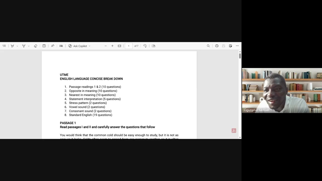 English Session - Day 1 (14th February 2026)