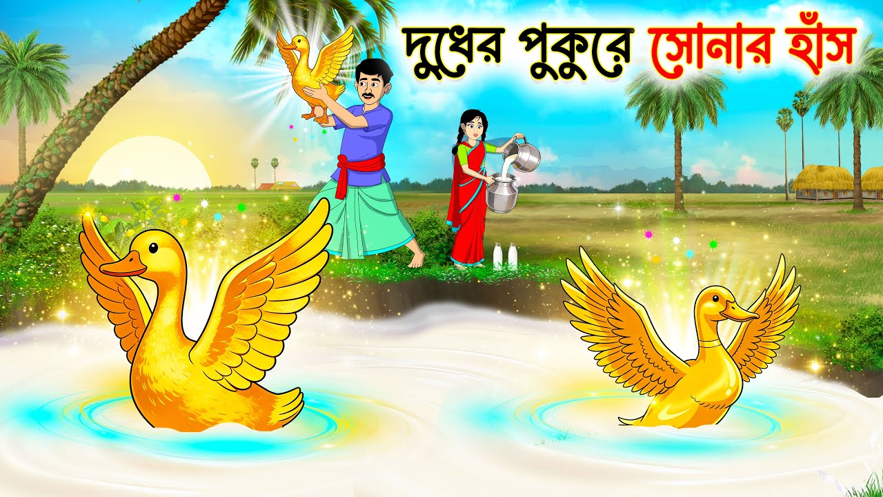 দুধের পুকুরে সোনার হাঁস | Bengali fairy Tales Cartoon | Rupkothar Notun Golpo | Thakumar Jhuli