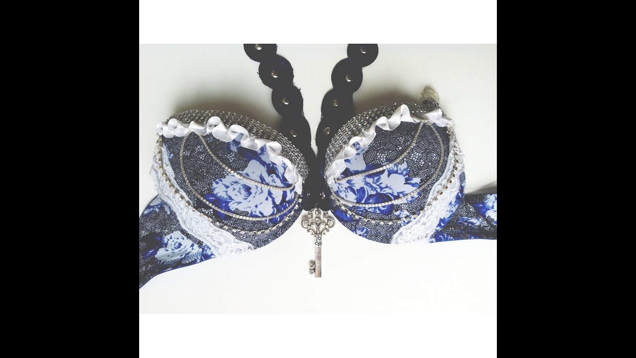 How to make a RAVE BRA: Blue Royal Edition
