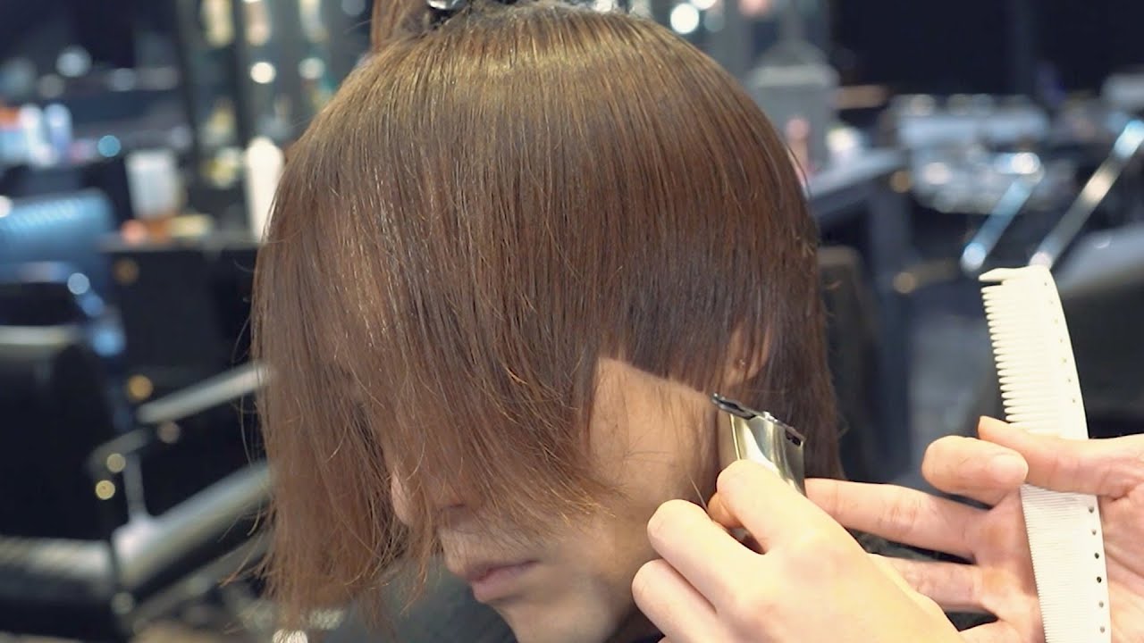ASMR BARBER- 바버샵 가위소리 롤플레이  Saint Laurent Fashion Show Full Bang  Relaxing Hair Cut styling coverup