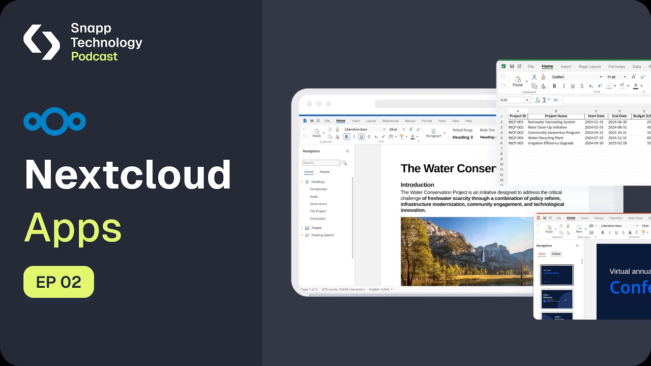 Snapp Technology Podcast - Nextcloud Apps