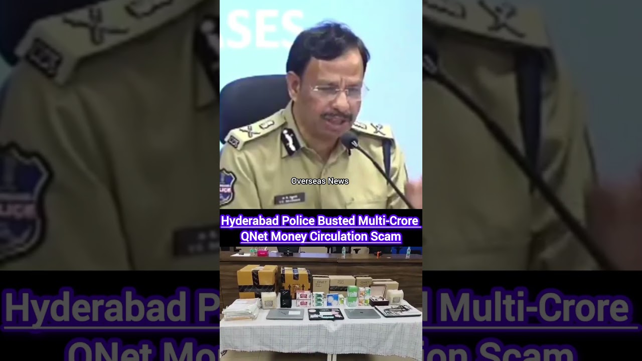 Hyderabad CP VC Sajjanar Press Meet on QNet-linked Money Circulation Scam, 32 Held | Overseas News