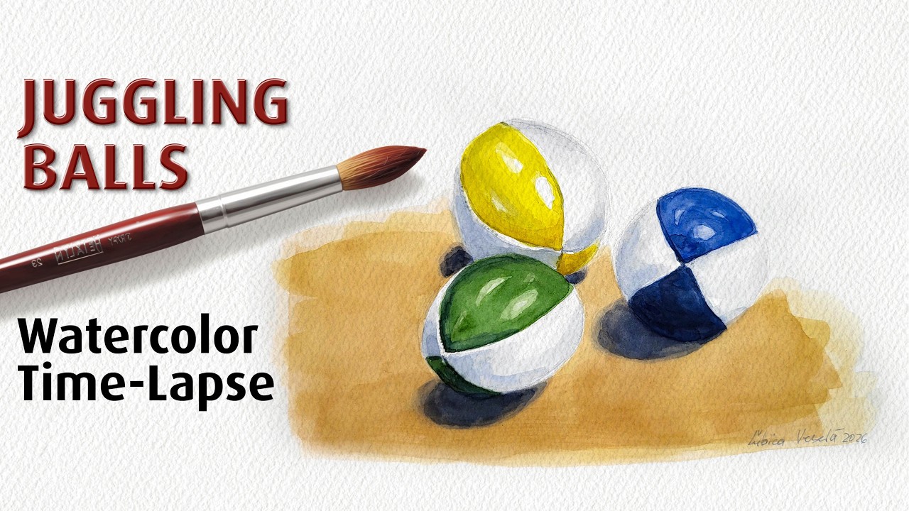 Juggling as a Lesson in Lightness for the Watercolorist | Watercolor Ball Painting
